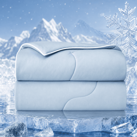Light Blue King (106"x90") Comforter for Hot Sleepers