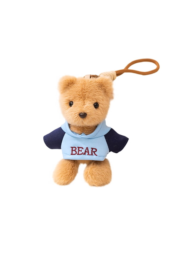 Light Blue Light Blue Bear Pendant Plush With Endearing Expression For Adding Character To Backpack And Emotional Connection