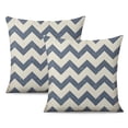 thumbnail image 1 of Light Blue Linen Pillow Covers, Set of 2 - Add Style to Your Home with Modern Decorative Pillow Cases for Couch, Bed, Car and Outdoors - 40x40cm, 1 of 7