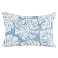 thumbnail image 1 of Light Blue Monstera Deliciosa Throw Pillow Cover 16 x 24 Inch Decorative Pillow Cover Summer Botanical Tropical Lumbar Pillowcase Seasonal Rectangle Cushion Case for Couch Sofa Bed Living Room, 1 of 9