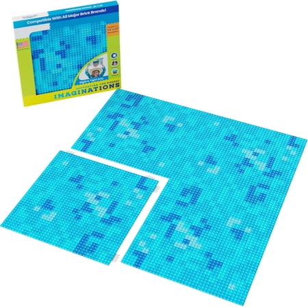 Light Blue Mosaic Baseplate (4Pack)