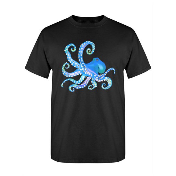 Light Blue Octopus T-Shirt Women -Image by Shutterstock, Female Large