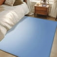 thumbnail image 1 of Light Blue Ombre 4x6 Area Rugs, Modern Rustic Aqua Gradient Non-Skid Rubber Backing Large Rectangle Rugs - Living Room Bedroom Home Office, Indoor Floor Mat Carpets Washable Rug, 1 of 9