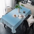 thumbnail image 1 of Light Blue Ombre Table Cloth Waterproof Tablecloths, Farmhouse Blue Gradient Modern Art Tablecloth Dining Table Cover for Kitchen Party Tabletop Outdoor, Rectangle Tablecloth 54x108 Inch, 1 of 9
