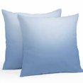 thumbnail image 1 of Light Blue Ombre Throw Pillow Covers 16x16 Inch Set of 2, Modern Rustic Aqua Gradient Waterproof Outdoor Pillow Covers, Decorative Cushion Pillowcases for Couch, Sofa, Bed, Garden, Patio, 1 of 9