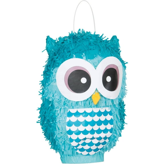 Light Blue Owl Pinata, 10in x 15in