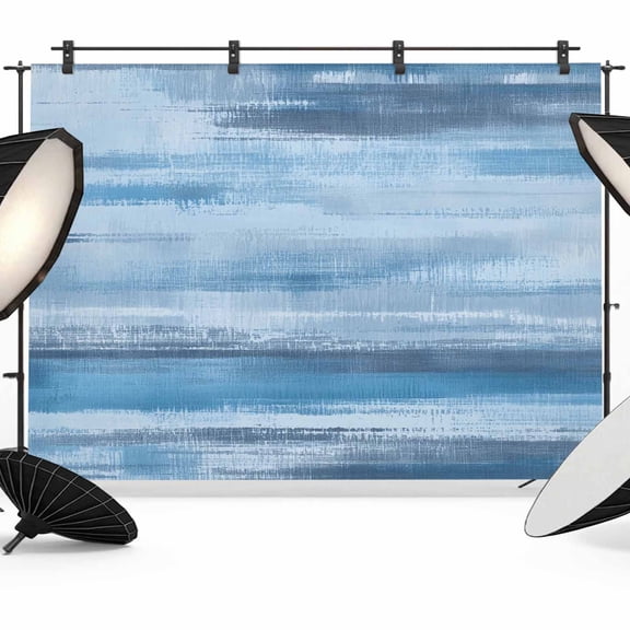 Light Blue Paint Photography Backdrop 7x5FT, Watercolor Abstract Blue Stripes Photo Backdrops, Background for Photography Studio Photo Studio Background, Back Drop for Photoshoot