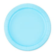 Disposable Paper Plates, 7", Light Blue, 24 Count, by Way To Celebrate