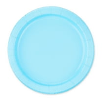 Disposable Paper Plates, 7", Light Blue, 24 Pieces, by Way To Celebrate