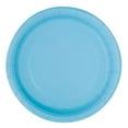 Light Blue Paper Dessert Plates, 7in, 50ct