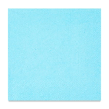 6.5" x 6.5" Disposable Light Blue Paper Napkins, 24 Count, by Way To Celebrate