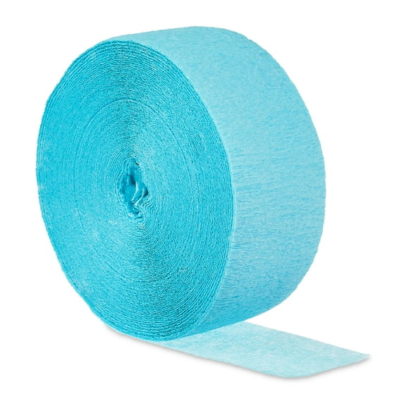 Light Blue Paper Party Streamer 150' by Way to Celebrate