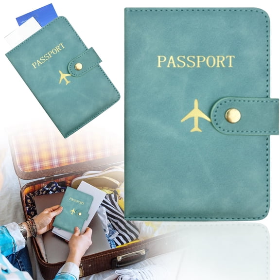 Light Blue Passport Wallets Travel Holder Set, Honeymoon Gift, Matching Passport Holder For Wedding Bridal Shower, Storing Student Documents