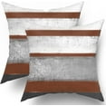 thumbnail image 1 of Light Blue Pillow Covers 20x20 Set of 2 Grey Gray White Modern Abstract Art Striped Throw Pillows Farmhouse Outdoor Decorative Pillowcase Cotton Square Cushion Cover for Home Couch Bed, 1 of 6