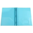 thumbnail image 1 of Light Blue Plastic Folders With Pockets Heavy Duty Pocket Folders Letter Size File Folders For Documents Office School Organization Light Blue Color, 1 of 5