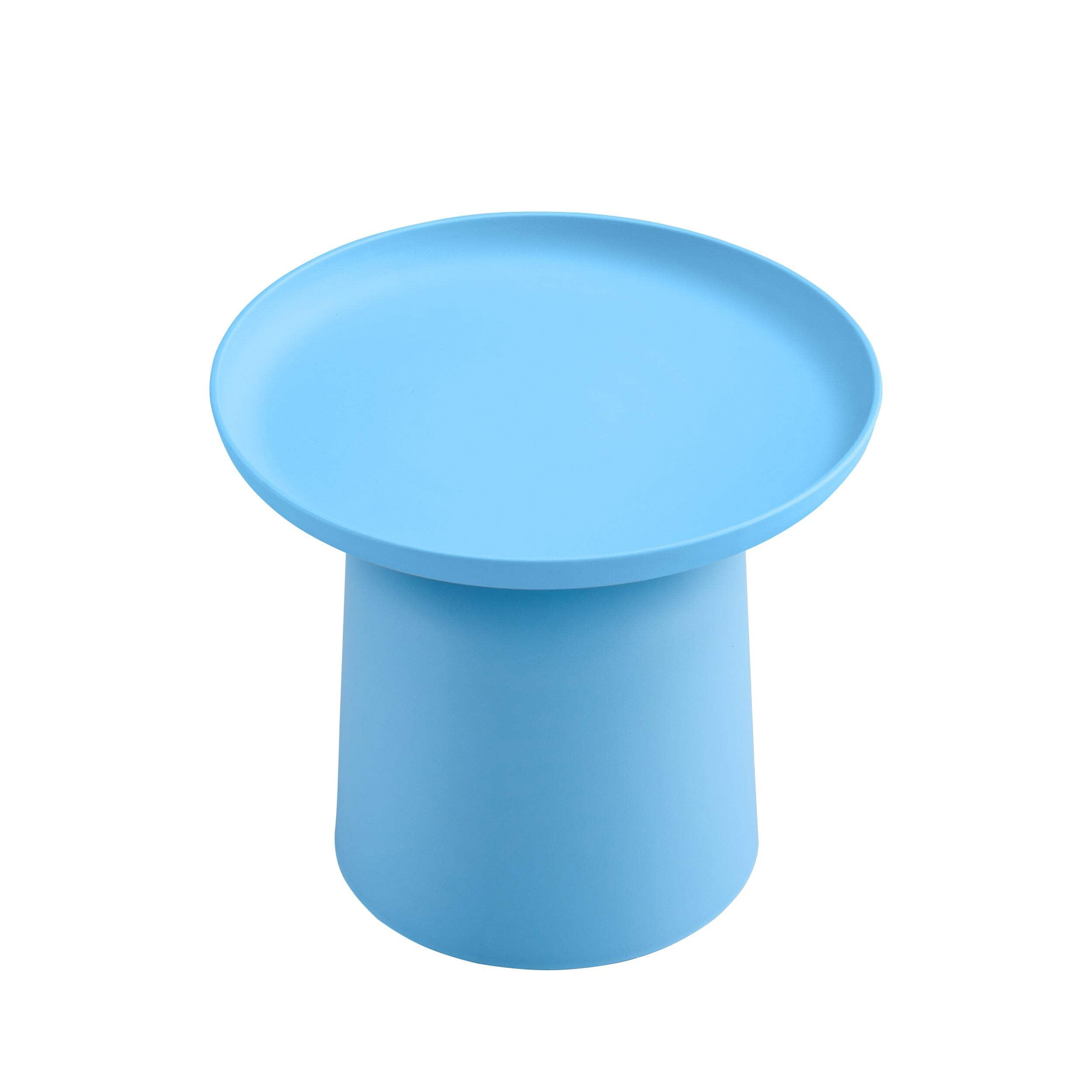 Light Blue Plastic Side Table Stylish And Versatile Plastic Round Side ...