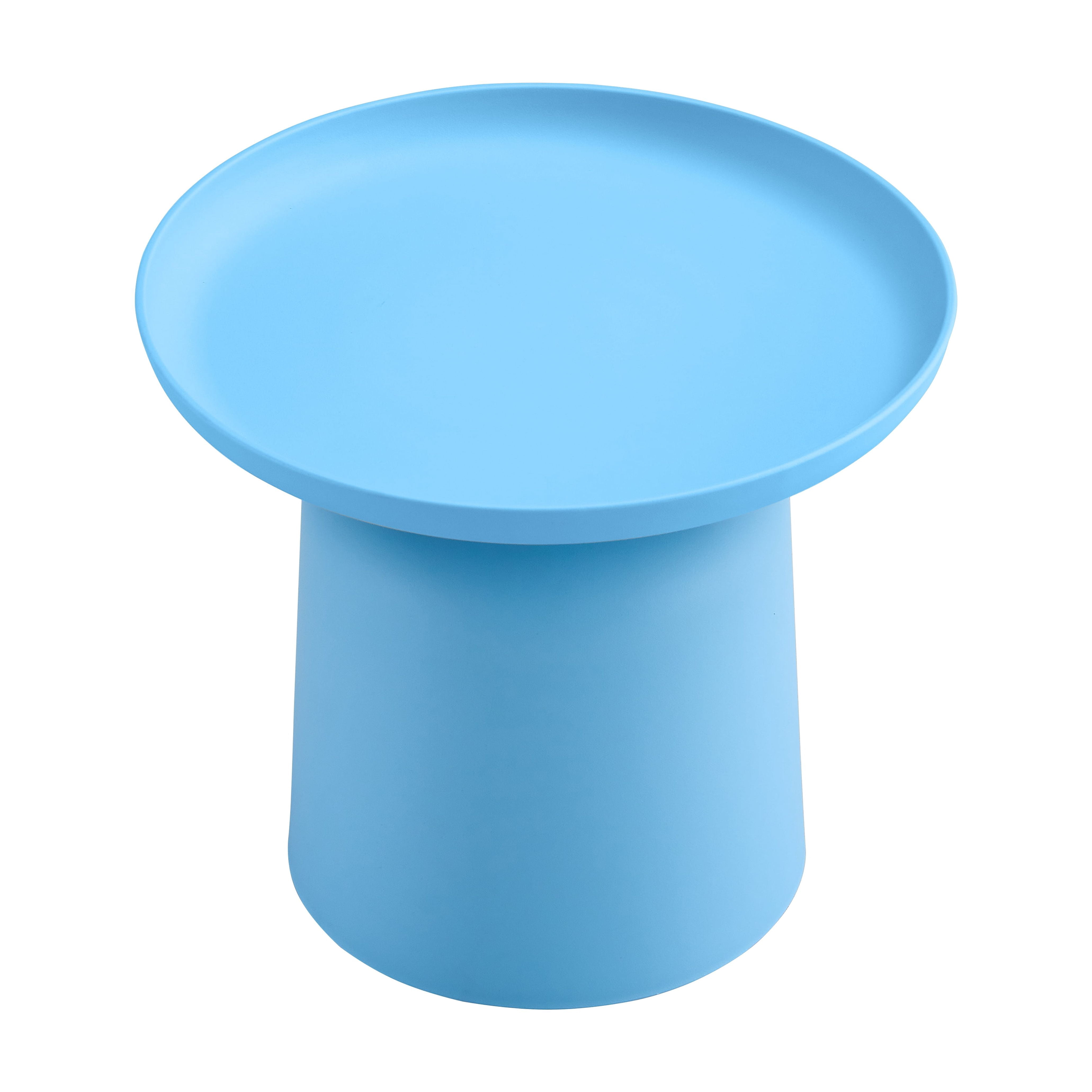 DUOSONG Light Blue Plastic Side Table Stylish And Versatile Plastic ...