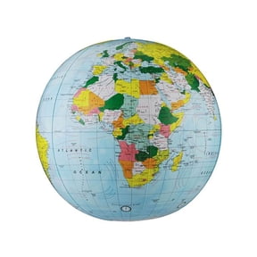 Light Blue Political Inflate-a-Globes, 16"