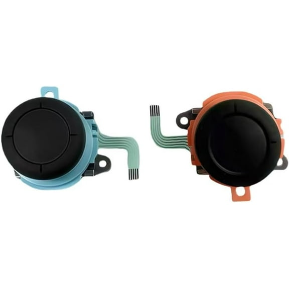 Light Blue & Red Analog Joystick Thumbsticks Button kit Replacement for Switch 2 2025 Joy-Co Controller Fixes Drift (2PCS Joystick)