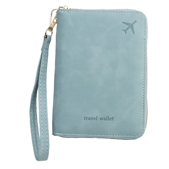 Light Blue Rfid Passport Holder, Meiiso Rfid Blocking, Passport Bag, Travel Organizer for Rfid Passport Holder, Travel Organizer, Anti Theft Bag, Family Document Case