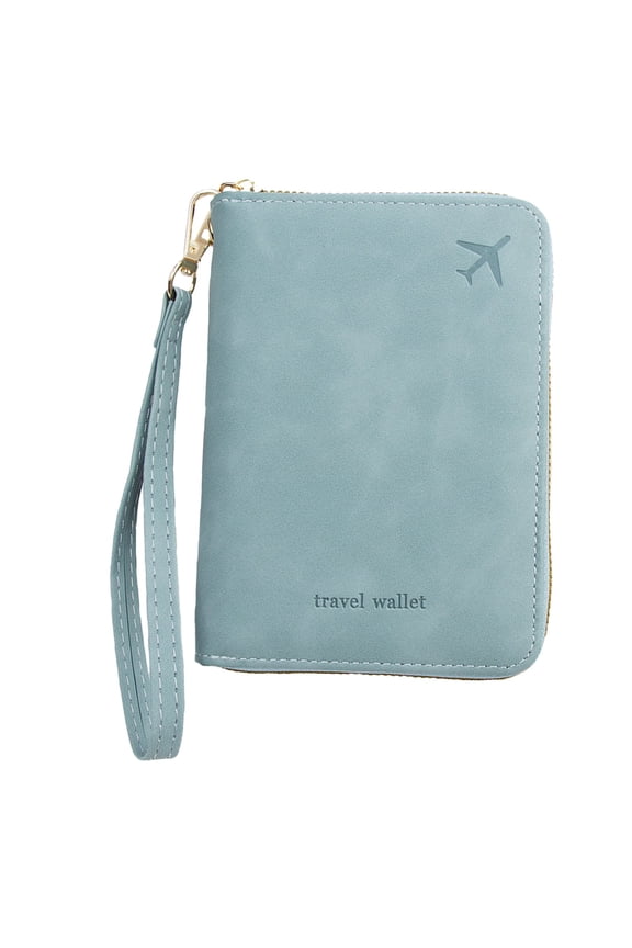Light Blue Rfid Passport Holder, Meiiso Rfid Blocking, Passport Bag, Travel Organizer for Rfid Passport Holder, Travel Organizer, Anti Theft Bag, Family Document Case