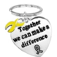 thumbnail image 1 of Light Blue Ribbon Key Chains, 1 of 3