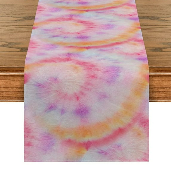 Light Blue Rose Table Flag Blur Flower Table Runner Abstract Art Hotel Holiday Party Family Kitchen Table Aesthetic Decoration