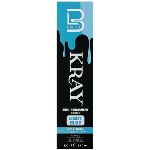 Level 3 Kray Semi Permanent Hair Color - Semi Permanent Hair Dye with Aloe Vera