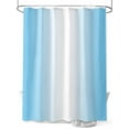 thumbnail image 1 of Light Blue Shower Curtain, and White Gradient Waterproof Shower Curtain Set with 12 Hooks Lightweight Washable Fabric Shower Curtains for Bathroom 72x72 Inches, 1 of 6