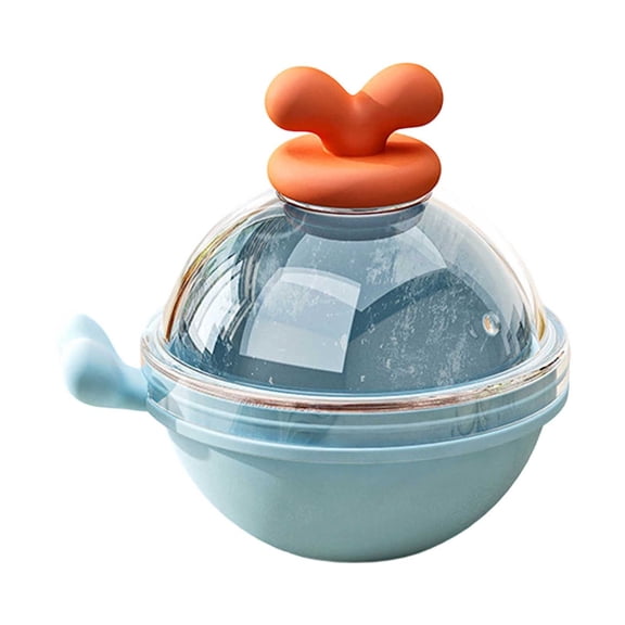 Light Blue Silicone Ice Ball Maker, Large Round Ice Cube Mold for