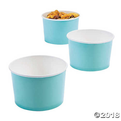 Light Blue Snack Cups