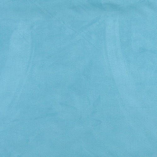 Light Blue Solid Microsuede Microfiber Contemporary Upholstery Grade Fabric by The Yard - SKU: Dotson Capri$$Art & Craft