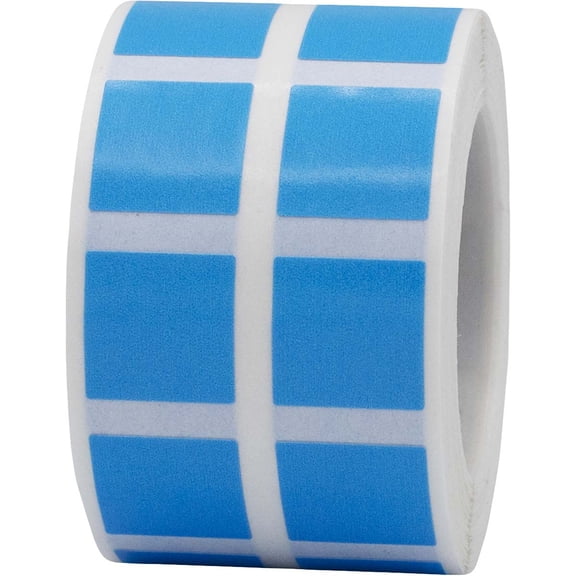 Light Blue Square Stickers | 0.5" Inch Square | 1000 Pack