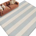 thumbnail image 1 of Light Blue Striped Area Rug 5x8 Washable Rug Non Slip Vintage Abstract Horizontal Stripes Large Area Rug Soft Stainresistant Indoor Floor Carpet for Living Room Bedroom Office Dining Room Nursery, 1 of 9