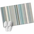 thumbnail image 1 of Light Blue Striped Area Rugs Collection 2'x3', Farmhouse Thin Line Modern Abstract Art Non Slip Indoor Rectangle Throw Runner Rug Floor Mat Carpet for Living Room Dining Table Bedroom Nursery, 1 of 9