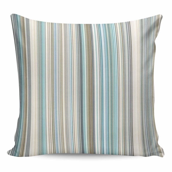 Light Blue Striped Pillow Covers 16x16 Inch Decorative Throw Pillow Cover, Farmhouse Thin Line Modern Abstract Art Sofa Pillowcases Accent Cushion Case Home Decor Bedroom Living Room