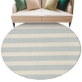 thumbnail image 1 of Light Blue Striped Round Rug 7ft Washable Circle Rugs Non Slip Vintage Abstract Horizontal Stripes Large Area Rug Indoor Floor Carpet for Bedroom Kitchen Living Room Home Office Dining Room Nursery, 1 of 9