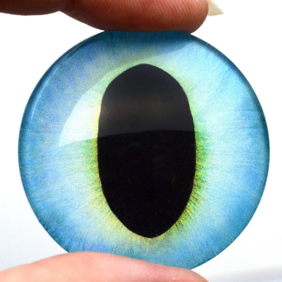 Light Blue Sweet Friendly Dragon Glass Eyes