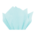 thumbnail image 1 of Light Blue Tissue Paper Squares, Bulk 10 Sheets, Presents by Feronia packaging, Large 15 Inch x 20 Inch, 1 of 12