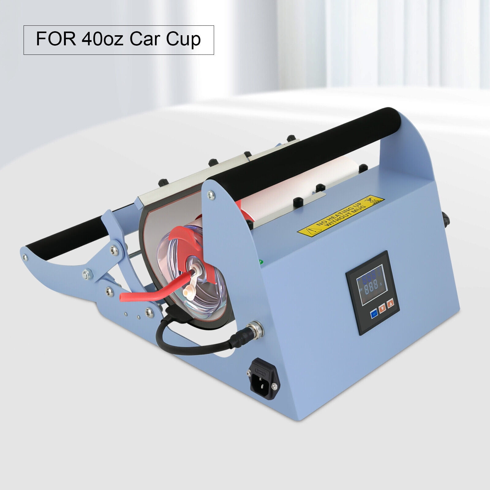 Light Blue Tumbler Heat Press, Tumbler Heat Press Machine Car Cup Mug Press Heat Machine, Used For 40oz Car Cups