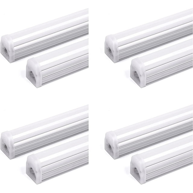 Light Blue USA LED T5 Integrated Single Tube Light Fixture, 4 FT 1500LM