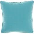thumbnail image 1 of Light Blue Velour Throw Pillow, 1 of 5