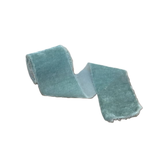 Light Blue Velvet Ribbon for Crafts - 2" x 1 Yard, 3 Rolls, Wedding, Reception, Easter, DIY, Spring, Baby Shower, Gift Bow, Hair Bows, Christmas