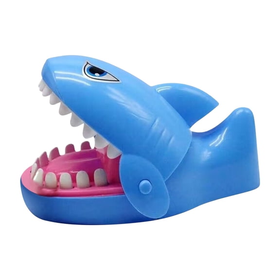 Light Blue Vicious Dog Biting Hand Toy For Kids With Soft Rubber Teeth Parent Child Board Game