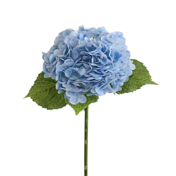 Light Blue Vintage Hydrangea, Fall Decorations for Home, Outdoor Artificial Hydrangea Flowers Uv Resistant Fake Plants, Faux Plastic Flower, Hanging Plants Garden Porch Window Home Wedding Decor