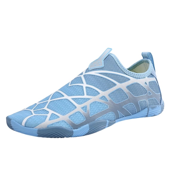 Light Blue Women'S Water Shoes Breathable Quick-Dry Comfortable Outdoor Mesh Spring Summer Size 6