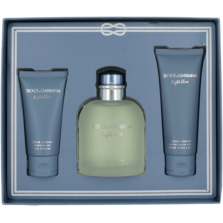 Light Blue By Dolce & Gabbana For Men Set: EDT+After Shave Balm+