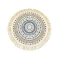 thumbnail image 1 of Light Bohemian Style Woven Cotton Meal Pad Fabric Tassel Heat Insulation Pad Scald Pot Pad Household Decorative Pad Charger Plates 6 Table Setting for 4 Plate Mates for The Table, 1 of 7