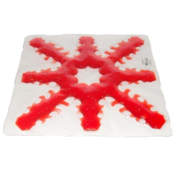 Light Box 8 Spoke Snow Flake Gel Pad - Red