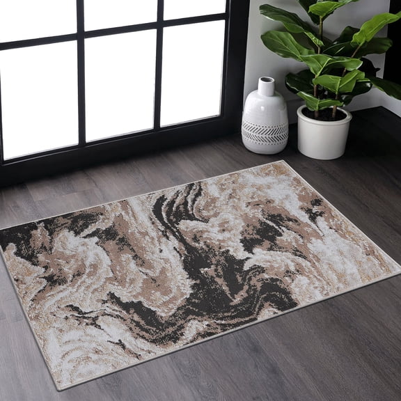 Light Brown Loop Pile - Stain Resistant & Pet - Friendly - Entryway, Eat - in Kitchen - Multiple Color Options